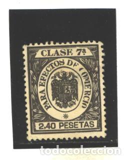 Sellos: ESPA&Ntilde;A - EFECTOS DE COMERCIO - AGUILA - CLASE 7&ordf; - 2,40 PTS - SIN GOMA - Foto 1