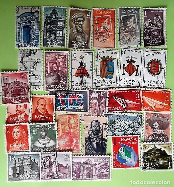 Sellos: Espa&ntilde;a. 30 Sellos usados distintos. Ref. e640p - Foto 1