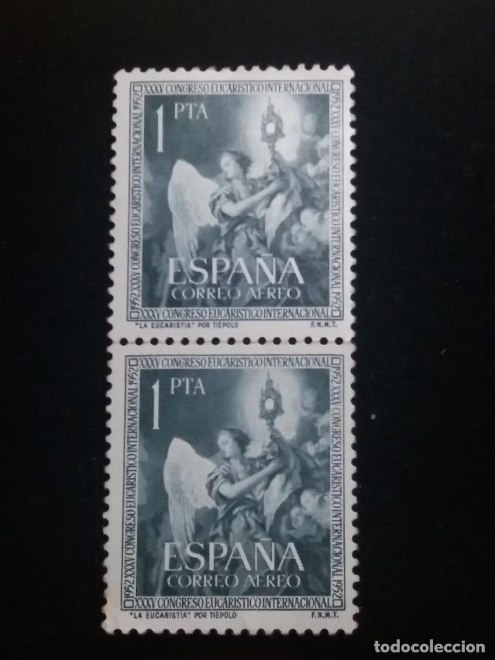 Sellos: sello correos, la eucalistia 1 pta. a&ntilde;o 1952, nuevo - Foto 1