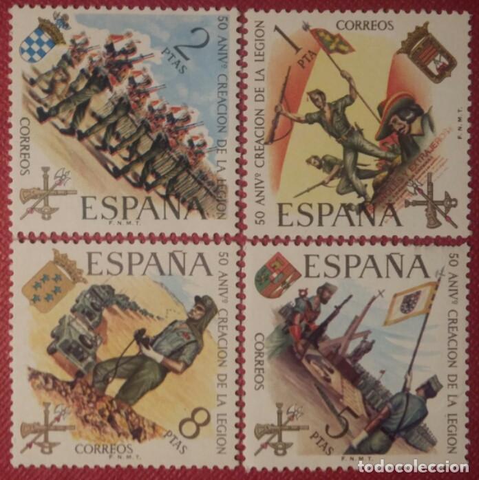 Selos: Espa&ntilde;a.1971, L Aniversario de la Legi&oacute;n. 4 valores (n&ordm; 2043-2046 Edifil).