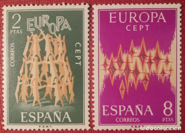 Timbres: Espa&ntilde;a.1972, Europa-CEPT. 2 valores (n&ordm; 2090-2091 Edifil).