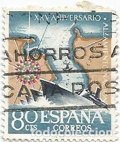 Selos: LOTE 25 SELLOS USADOS ALZAMIENTO NACIONAL 1961- VER RELACION