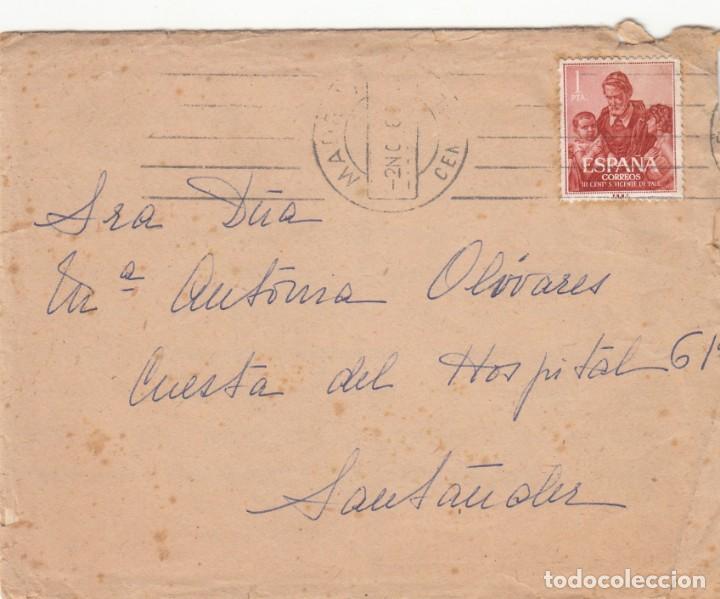 Sellos: CARTA 1960: MADRID - SANTANDER ( TEXTO ) - Foto 1