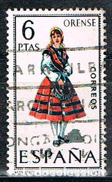 Sellos: Edifil 1908, traje regional de Orense, usado - Foto 1
