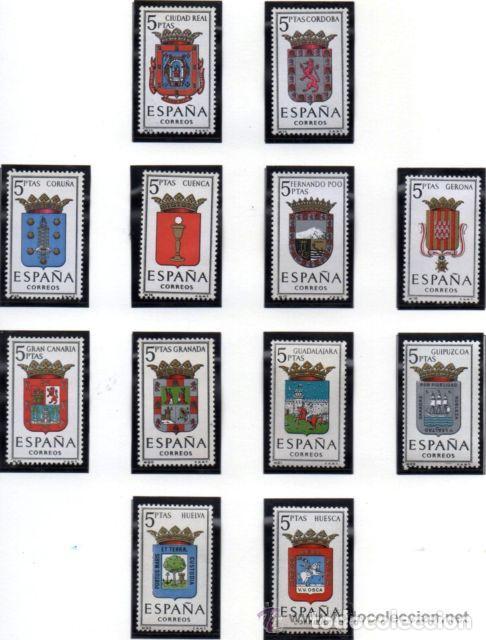 Sellos: A&Ntilde;O 1963 (1481-1492) ESCUDOS (NUEVO) - Foto 1