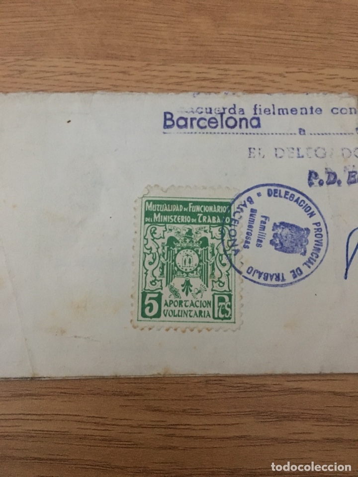 Timbres: Mutualidad funcionarios trabajo. 5 pts.