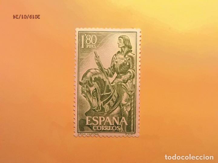 Sellos: ESPA&Ntilde;A 1958 - EL GRAN CAPITAN - EDIFIL 1209. - Foto 1