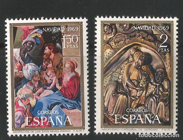 Sellos: ESPA&Ntilde;A -  1969 - NAVIDAD . EDIFIL 1944-1945 - Foto 1