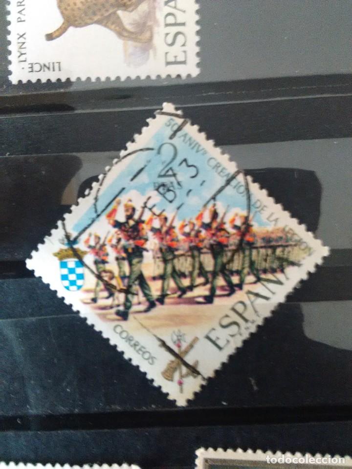 Sellos: EDIFIL 2044 DE LA SERIE: L ANIVERSARIO DE LA LEGI&Oacute;N. A&Ntilde;O 1971 - MATASELLOS IDENTIFICATIVO.