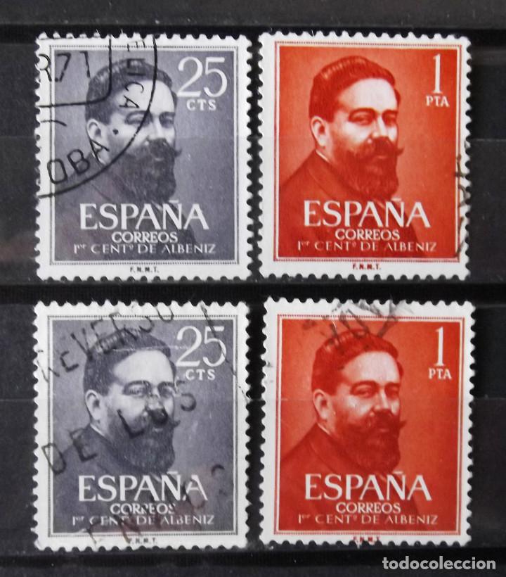 Sellos: 1320-21, dos series, usadas. Alb&eacute;niz. - Foto 1