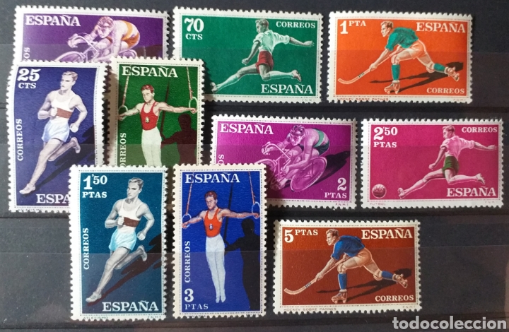 Sellos: Sellos de Espa&ntilde;a, Deportes 1960 - Foto 1