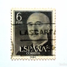 Sellos: SELLO POSTAL ESPAÑA 1955 6 PTAS GENERAL FRANCISCO FRANCO