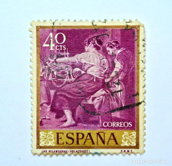 Sello Postal España 1959 40 Cts Pintura Arte Cu Comprar Sellos Usados