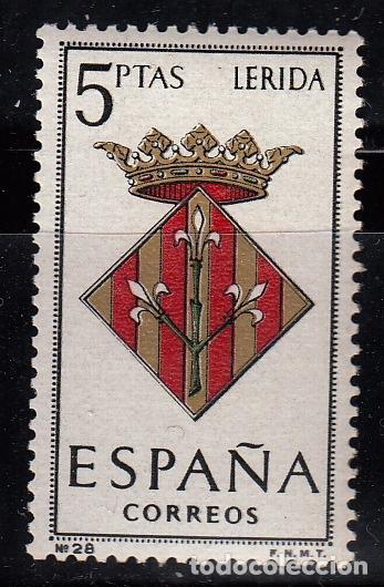 Sellos: Espa&ntilde;a. 1964. Escudos. L&eacute;rida. Edifil 1554 - Foto 1