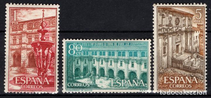 Sellos: ESPA&Ntilde;A 1322/24* - A&Ntilde;O 1960 - REAL MONASTERIO DE SAMOS - Foto 1