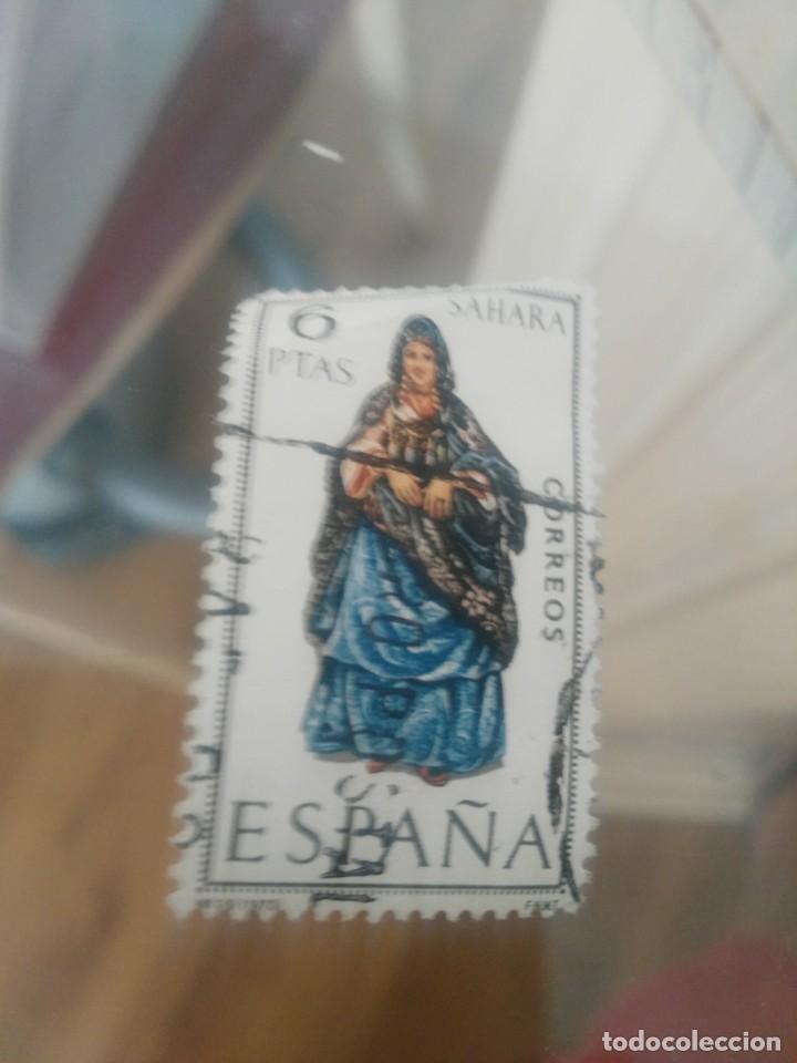Sellos: Sell&oacute; 6 ptas sahara - Foto 1