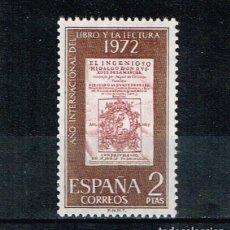 Sellos: ESPAÑA 1972 - EDIFIL 2076** - AÑO INTERNACIONAL DEL LIBRO Y LA LECTURA. Lote 170365140