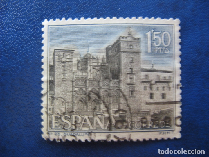 Sellos: 1966 caceres,monasterio de guadalupe, edifil 1732 - Foto 1