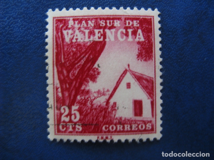 Sellos: 1964 plan sur de valencia, barraca valencia, edifil 3 - Foto 1
