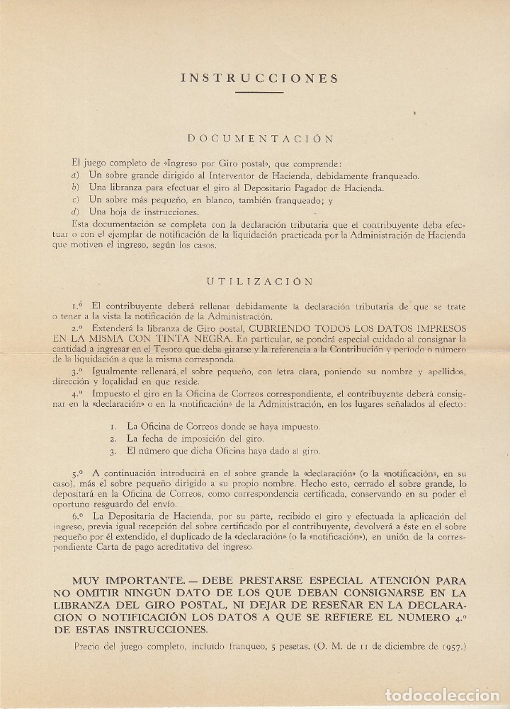 Sellos: Sobre : ADMINISTRACIÓN PÚBLICA. GENERAL FRANCO Y CASTILLO de la MOTA. 1958 - Foto 1 - 172288658