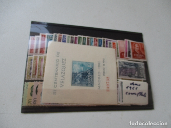 Sellos: SELLOS A&Ntilde;O 1961 COMPLETO, - Foto 1