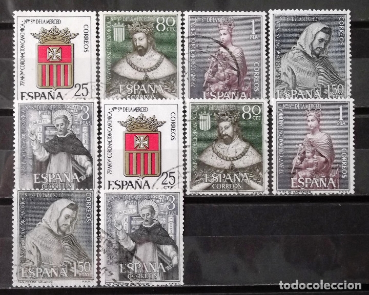 Sellos: 1521-25, dos series usadas. La Merced. - Foto 1