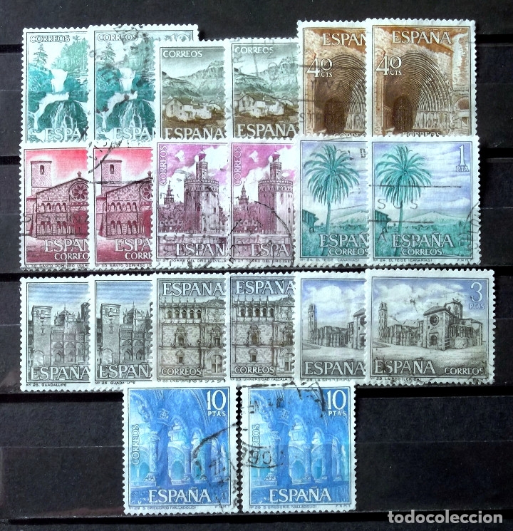 Sellos: 1726-35, DOS SERIES USADAS. TUR&Iacute;STICA. - Foto 1
