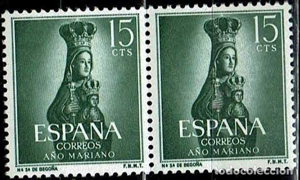 Sellos: ESPA&Ntilde;A 1954 - EDIFIL 1133 PAREJA - Foto 1