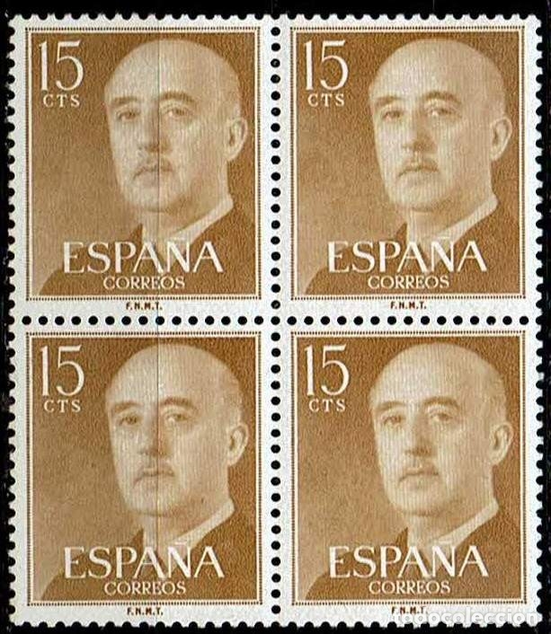 Sellos: ESPA&Ntilde;A 1955 - EDIFIL 1144B4 - Foto 1