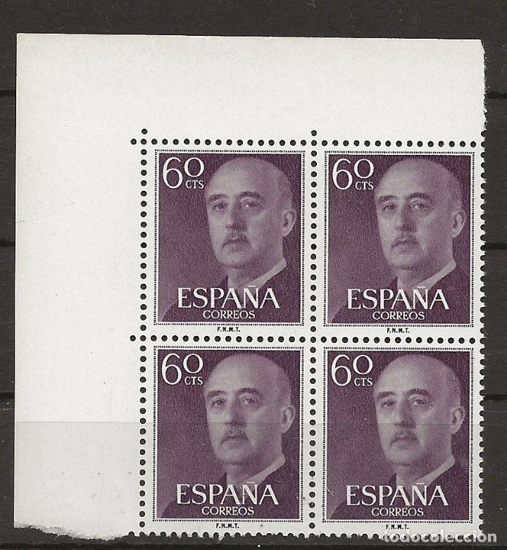 Sellos: R8/ ESPA&Ntilde;A, GENERAL FRANCO DE 60 CENTIMOS, MNH** - Foto 1
