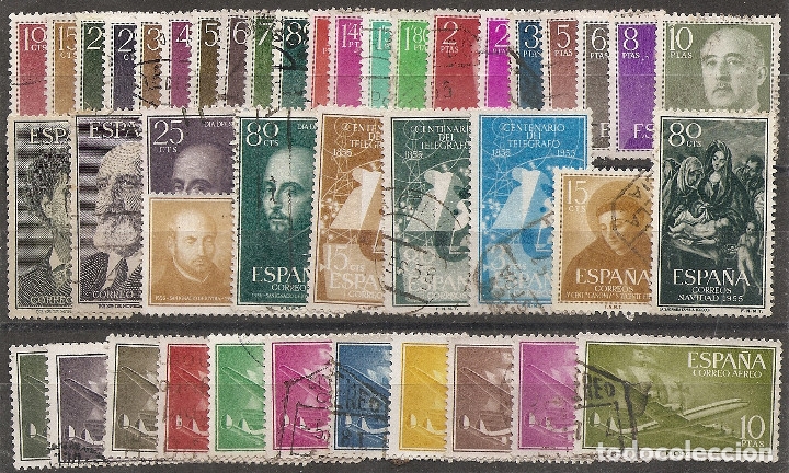 Sellos: 1955-a&ntilde;o completo-USADO - Foto 1