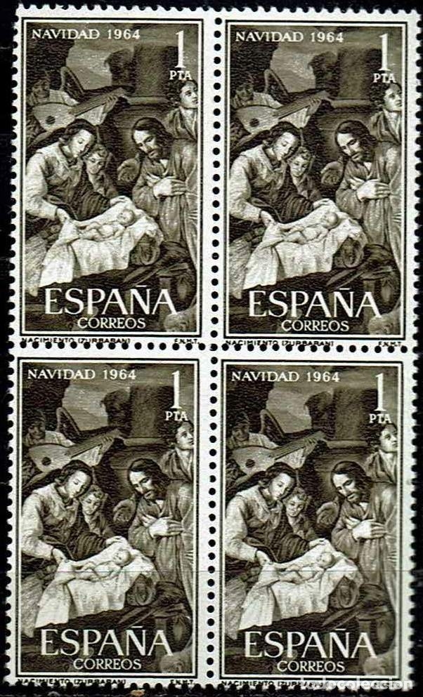 Sellos: ESPA&Ntilde;A 1964 - EDIFIL 1630 BLOQUE 4 - Foto 1