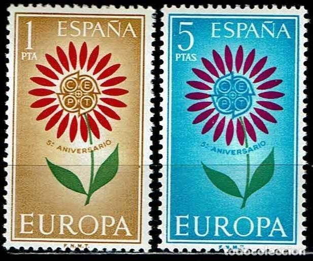 Sellos: ESPA&Ntilde;A 1964 - EDIFIL 1613/1614 - Foto 1