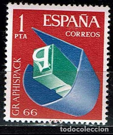 Sellos: ESPA&Ntilde;A 1966 - EDIFIL 1709 (**) - Foto 1