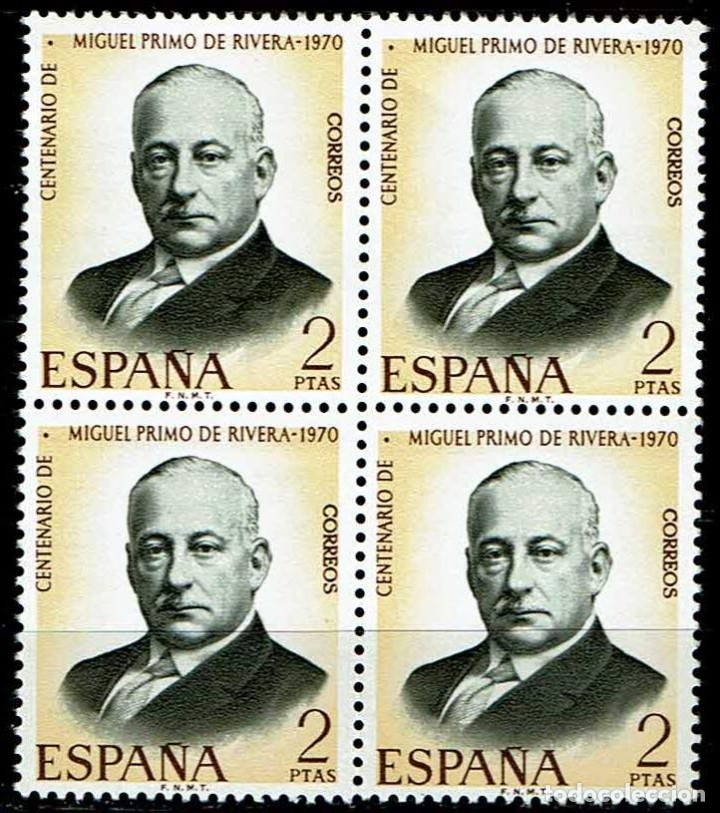 Sellos: ESPA&Ntilde;A 1970 - EDIFIL 1976 (**) BLOQUE DE 4 - Foto 1