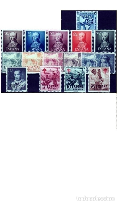 Sellos: COLECCION SELLOS NUEVOS 1950 AL 1965. - Foto 2