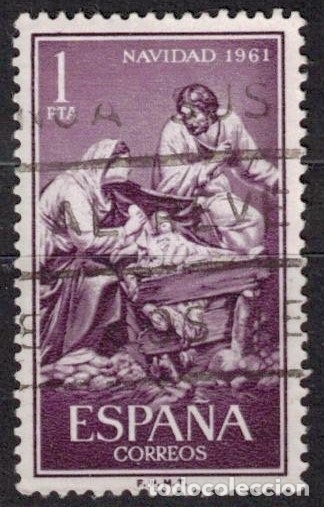 Sellos: ESPA&Ntilde;A 1961 - EDIFIL 1400- USADO - Foto 1