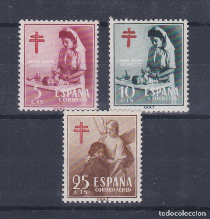Sellos: ESPA&Ntilde;A.- 1121/23 PRO TUBERCULOSOS ENFERMERA NUEVOS SIN CHARNELA.