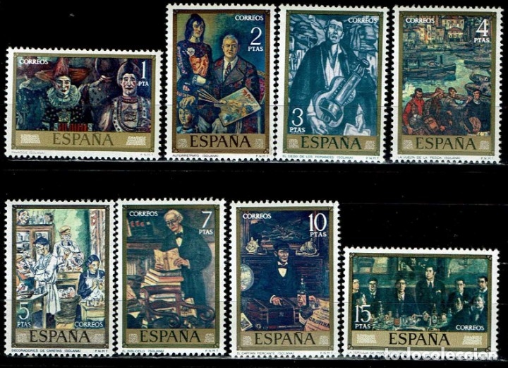 Sellos: ESPA&Ntilde;A 1972 - EDIFIL 2077/2084 (**) - Foto 1