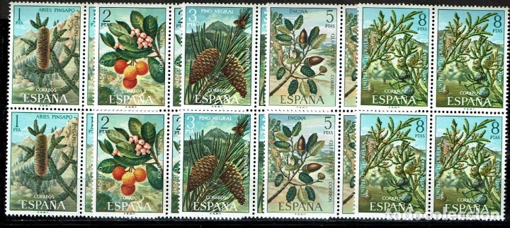 Sellos: ESPA&Ntilde;A 1972 - EDIFIL 2085/2089 (**) EN BLOQUE DE 4 - Foto 1