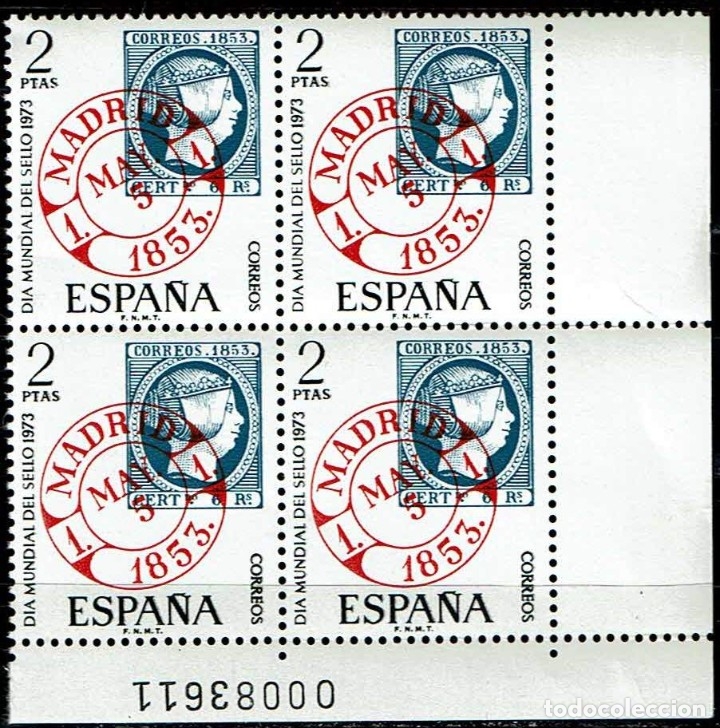 Sellos: ESPA&Ntilde;A 1973 - EDIFIL 2127 (**) EN BLOQUE DE 4 - Foto 1