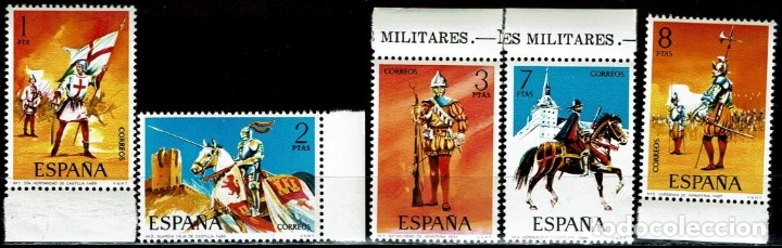 Sellos: ESPA&Ntilde;A 1973 - EDIFIL 2139/2143 SERIE COMPLETA NUEVOS (**) - Foto 1