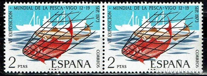 Sellos: ESPA&Ntilde;A 1973 - EDIFIL 2144 (**) PAREJA - Foto 1
