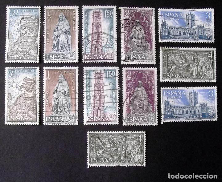 Sellos: 2008-13, DOS SERIES USADAS. COMPOSTELANO. - Foto 1