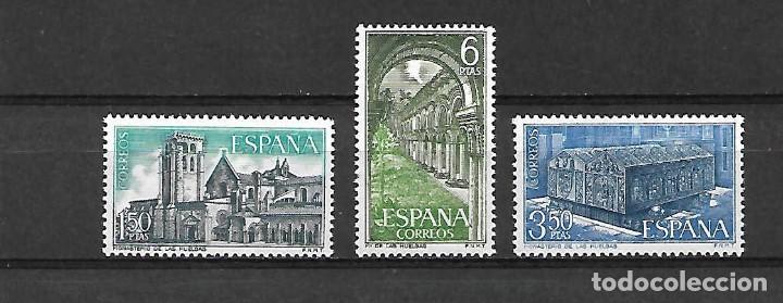 Sellos: monasterio de las Huelgas. Espa&ntilde;a. emis. 22-11-1969 - Foto 1
