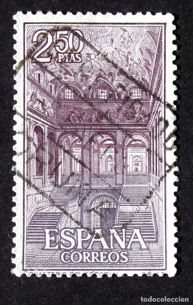 Sellos: 1385, USADO, MATASELLO: CORU&Ntilde;A. EL ESCORIAL. - Foto 1