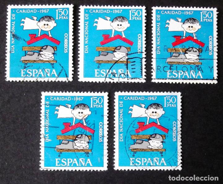 Sellos: 1801, CINCO SERIES USADAS. C&Aacute;RITAS. - Foto 1