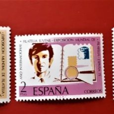 Sellos: SELLOS ESPAÑA 1974 - EXPOSICION MUNDIAL DE FILATELIA ESPAÑA 75 - 2174 A 2176