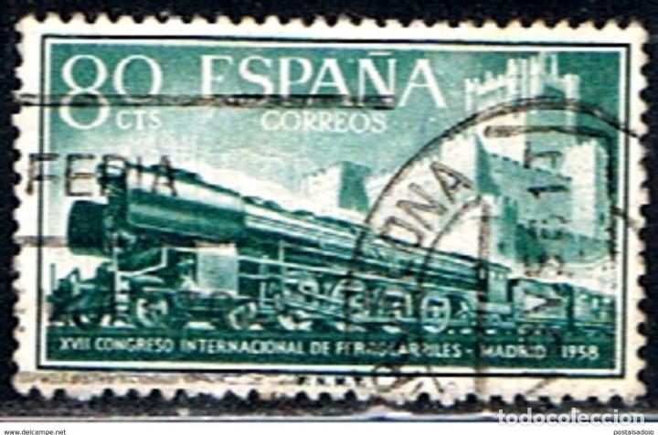 Sellos: ESPA&Ntilde;A // EDIFIL 1234 // 1958 ... USADO - Foto 1