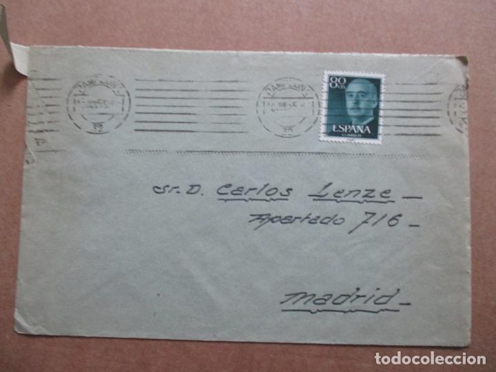 Sellos: CIRCULADA 1955 de pamplona navarra a madrid - Foto 1